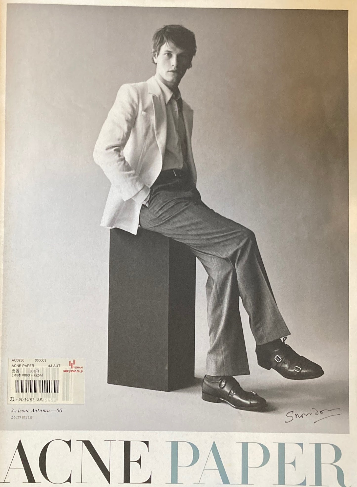 Acne Paper 3rd issue Autumn 2006