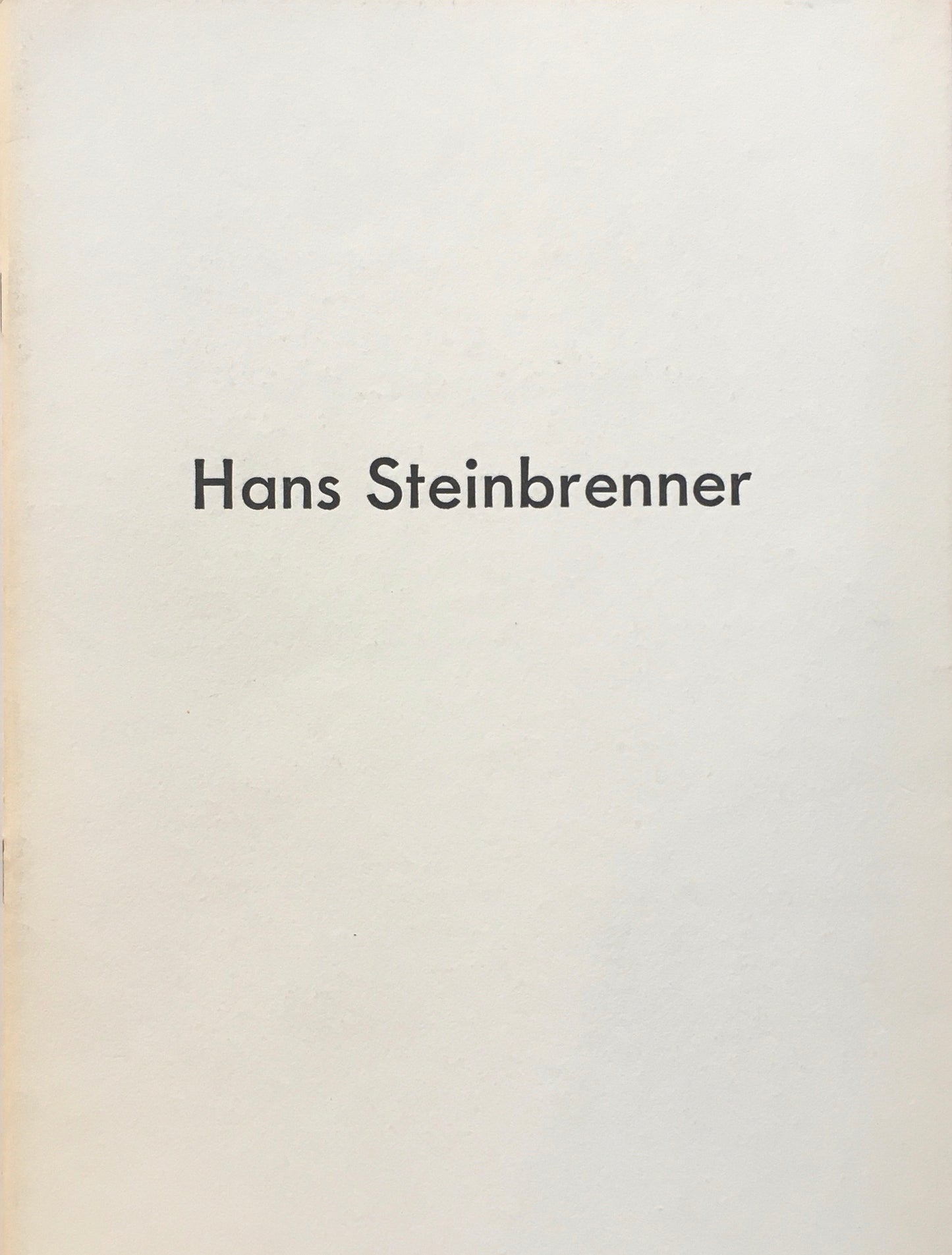 Hans Steinbrenner 1985 雅陶堂ギャラリー