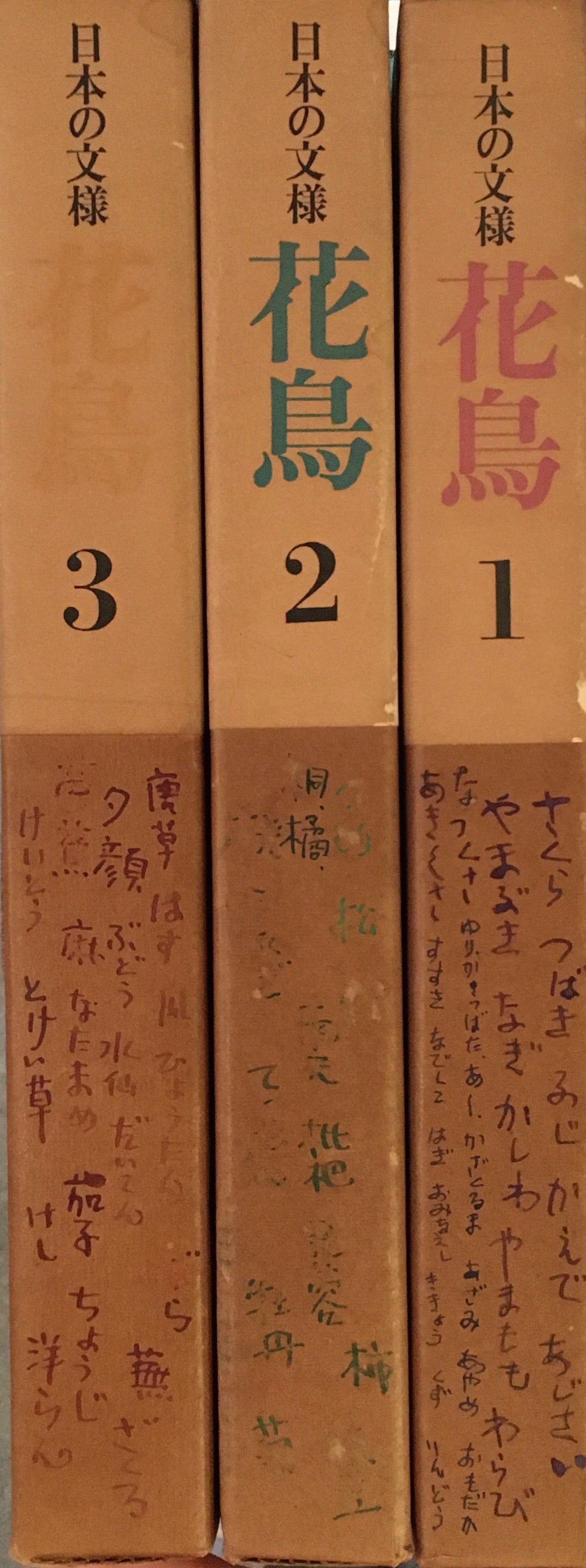 日本の文様 花鳥 北村四郎 吉田光邦 田中一光 3冊セット