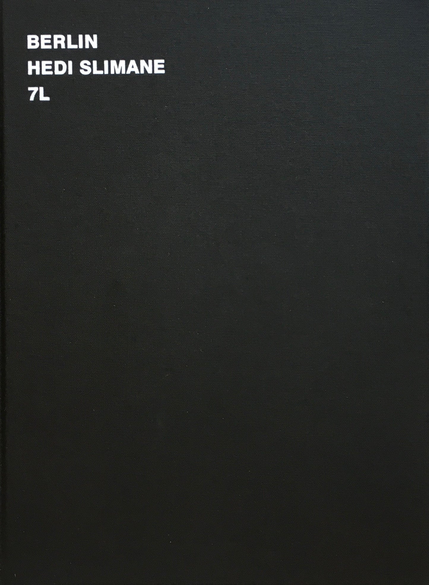 BERLIN HEDI SLIMANE 7L FIRST EDITON 2003