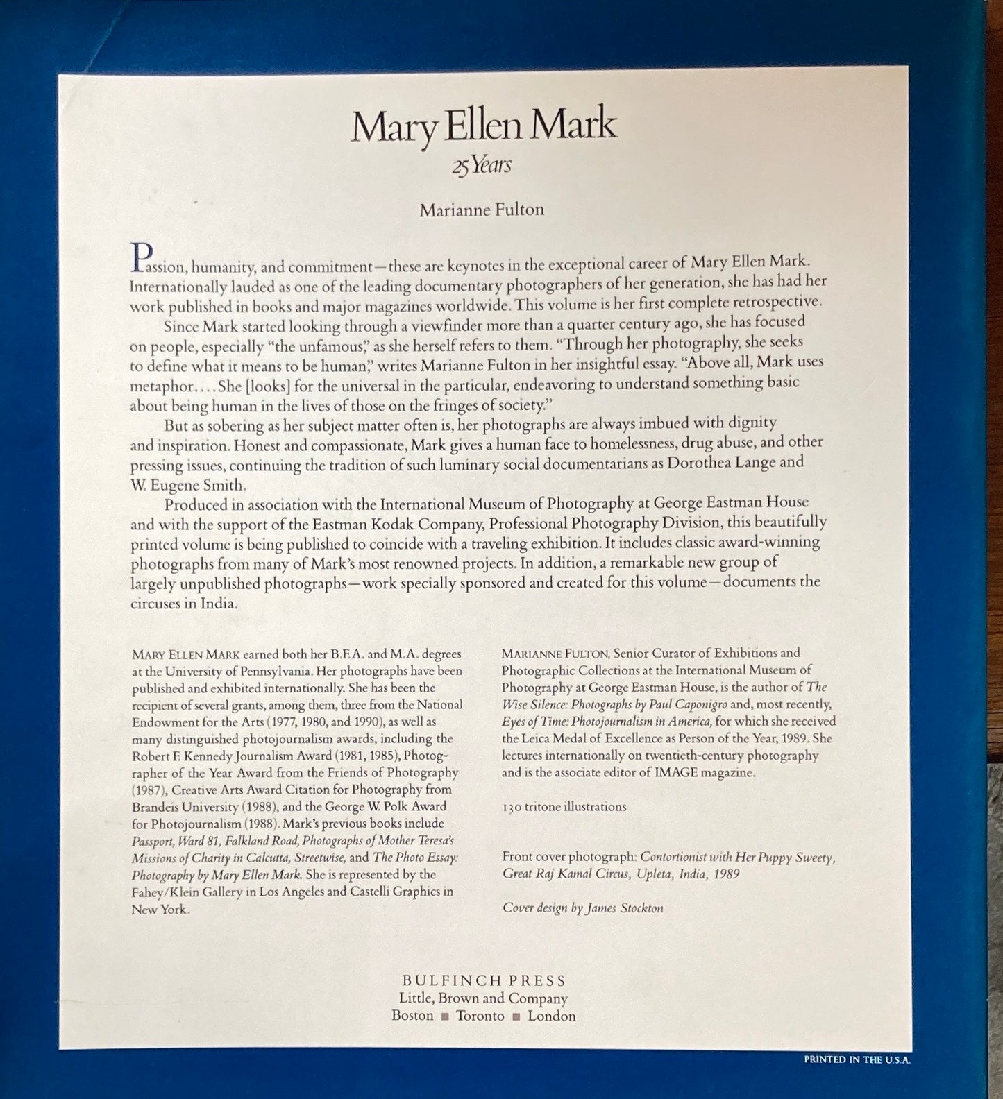 Mary Ellen Mark. 25 Years マリー・エレン・マーク