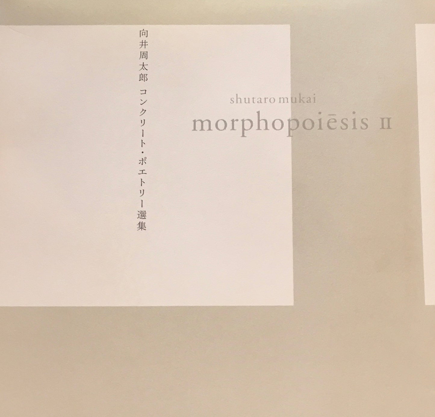 かたちの詩学 向井周太郎