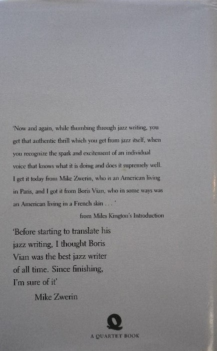 Round About Midnight:The Jazz Writings of Boris Vian ボリス・ヴィアン ジャズ評論集