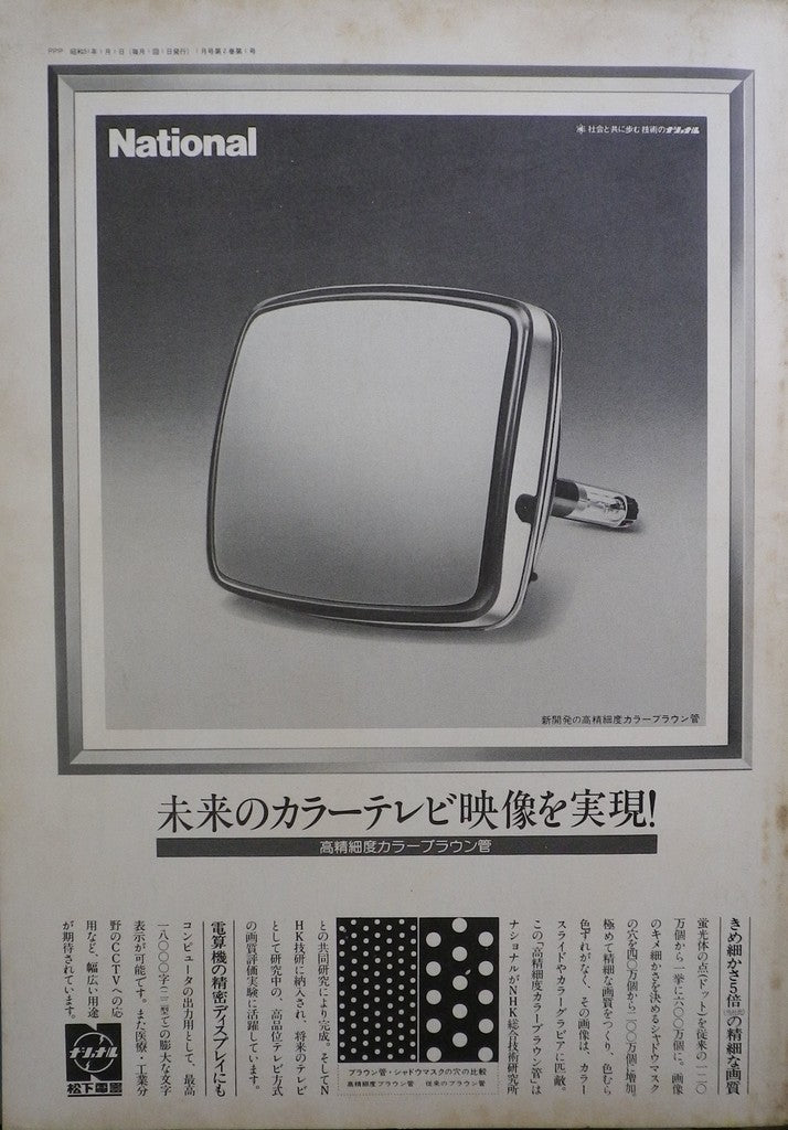 PPP peace purity passion 7601 昭和51 年1月号 特集 テレコミュニケーションと現代