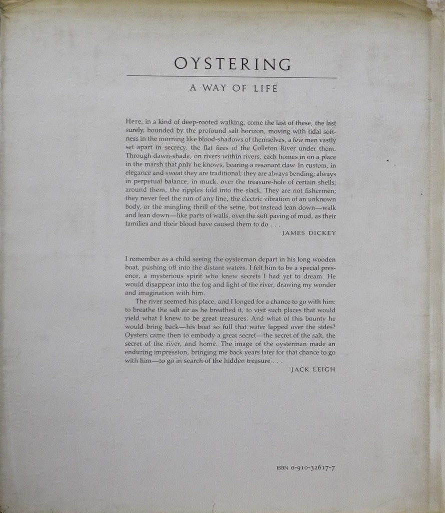 OYSTERING A WAY OF LIFE JACK LEIGH
