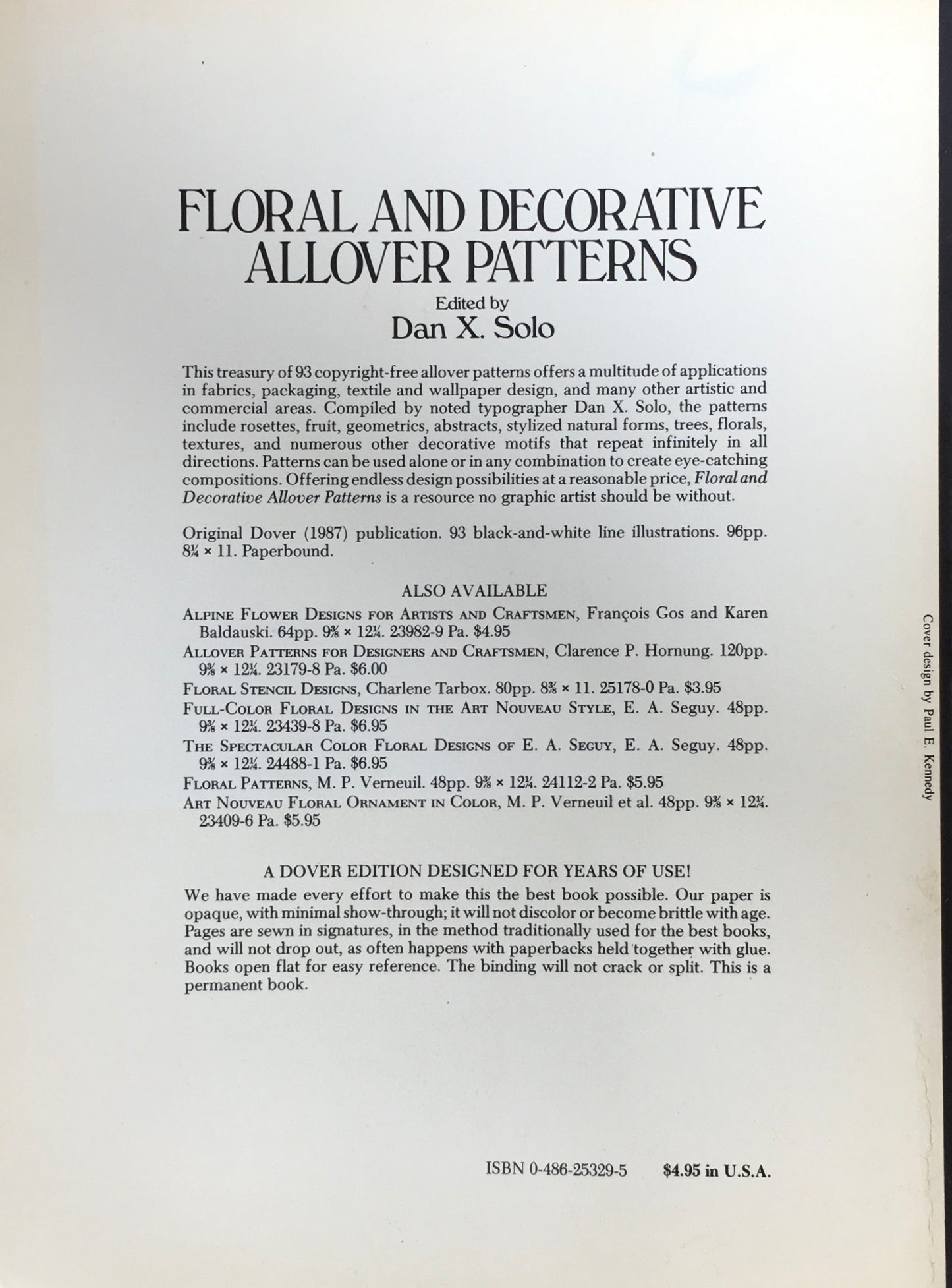 Floral and Decorative Allover Patterns Dover