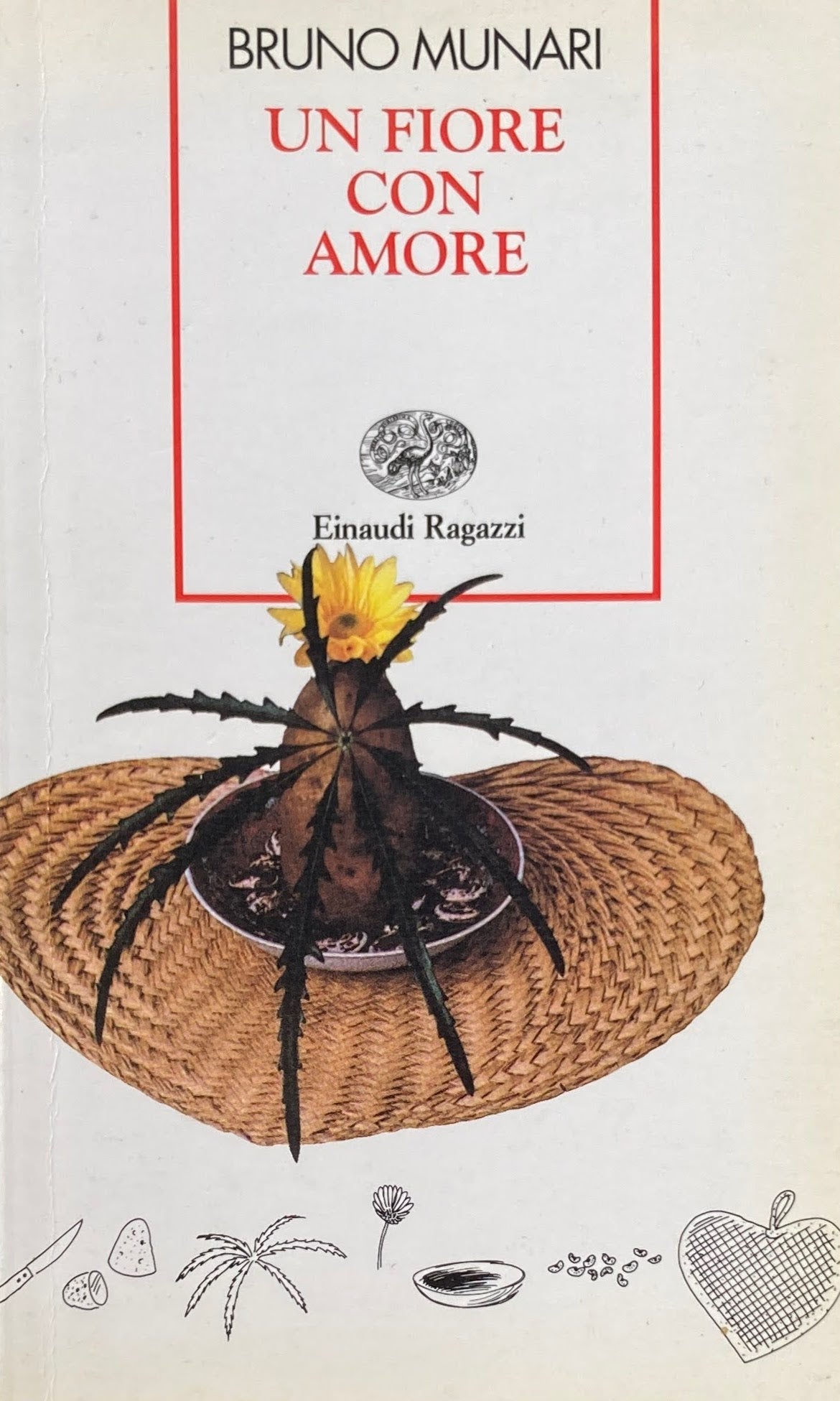 Un fiore con amore Bruno Munari ブルーノ・ムナーリ A flower with love