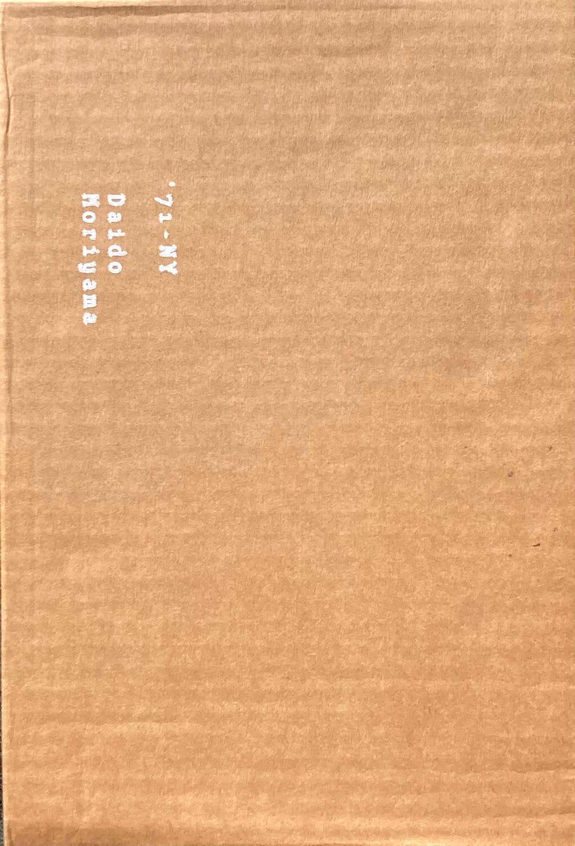 '71-NY Daido Moriyama 森山大道 PPP Editions 署名入り