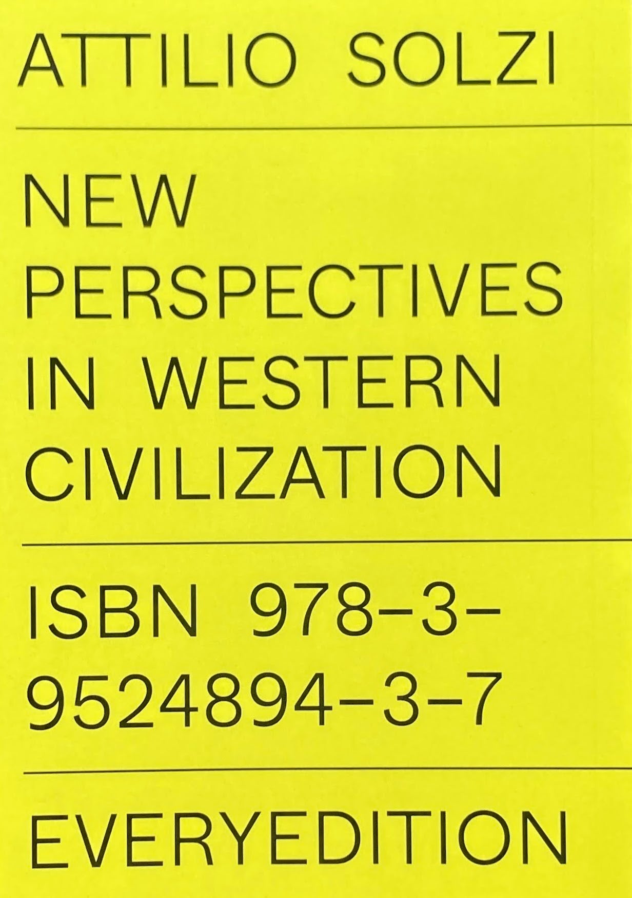 Attilio Solzi New Perspectives In Western Civilization
