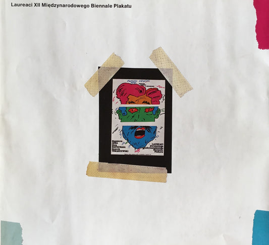 Laureaci XII Międzynarodowego Biennale Plakatu 青葉益輝 松永真 Henryk Tomaszewski 署名入