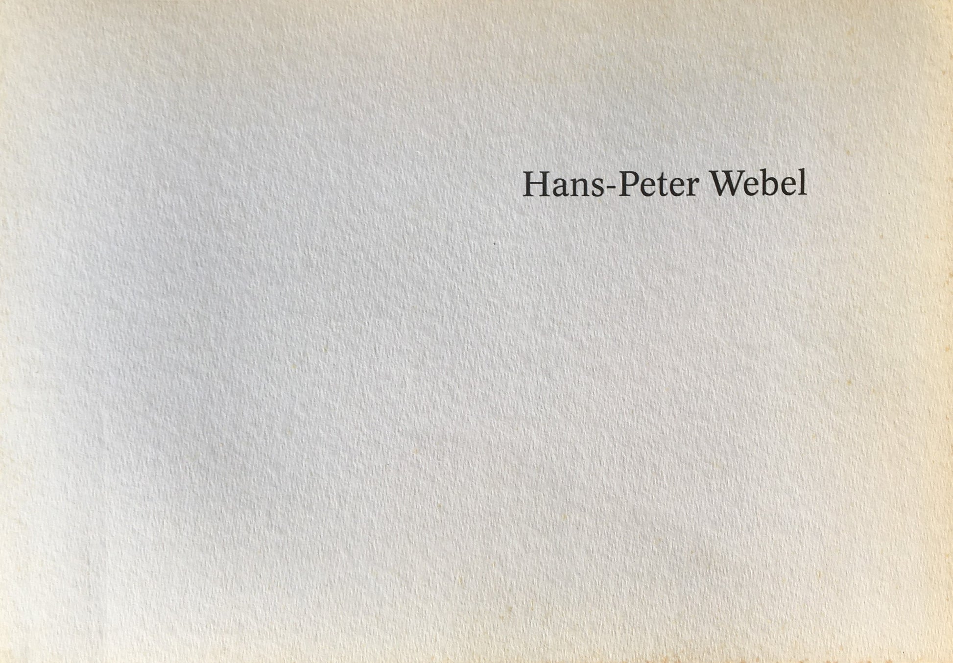 Hans-Peter Webel Städtisches Museum Abteiberg