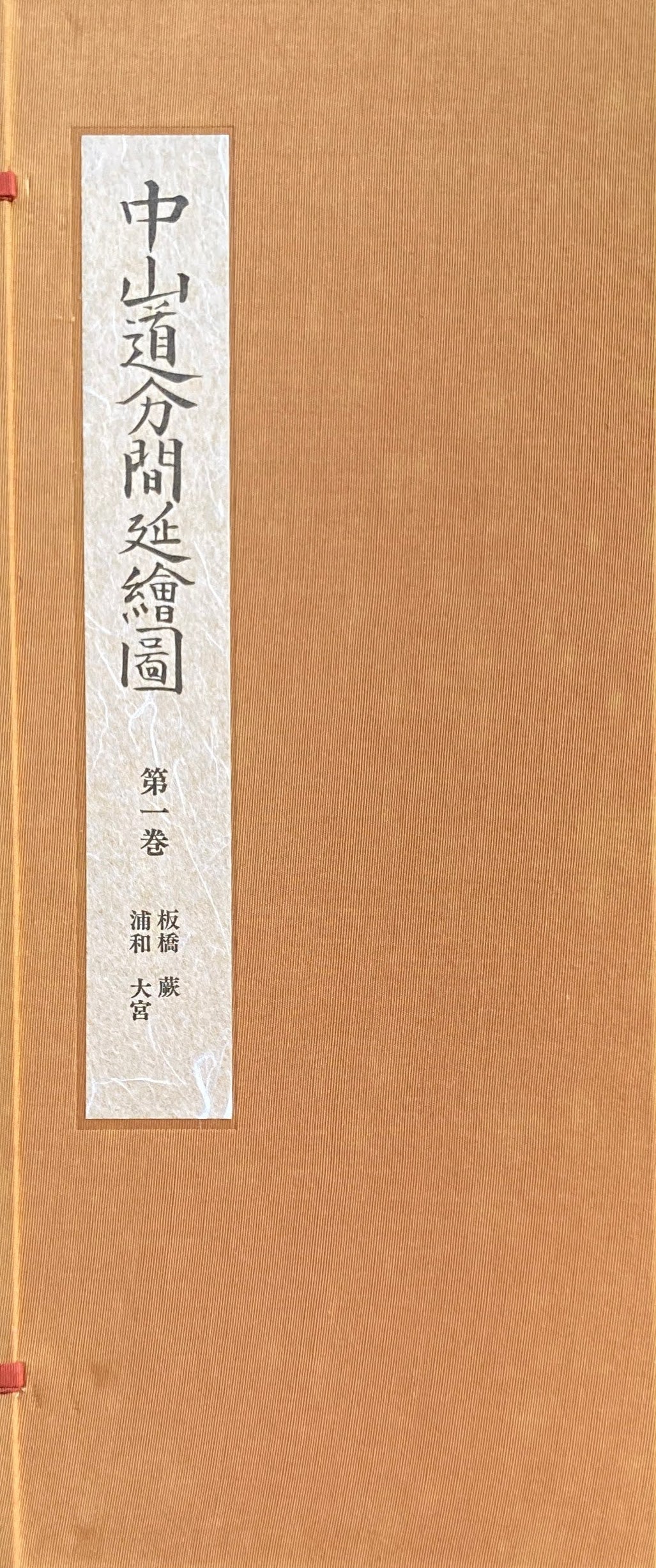 中山道分間延絵図 第一巻 板橋 蕨 浦和 大宮 東京国立博物館所蔵