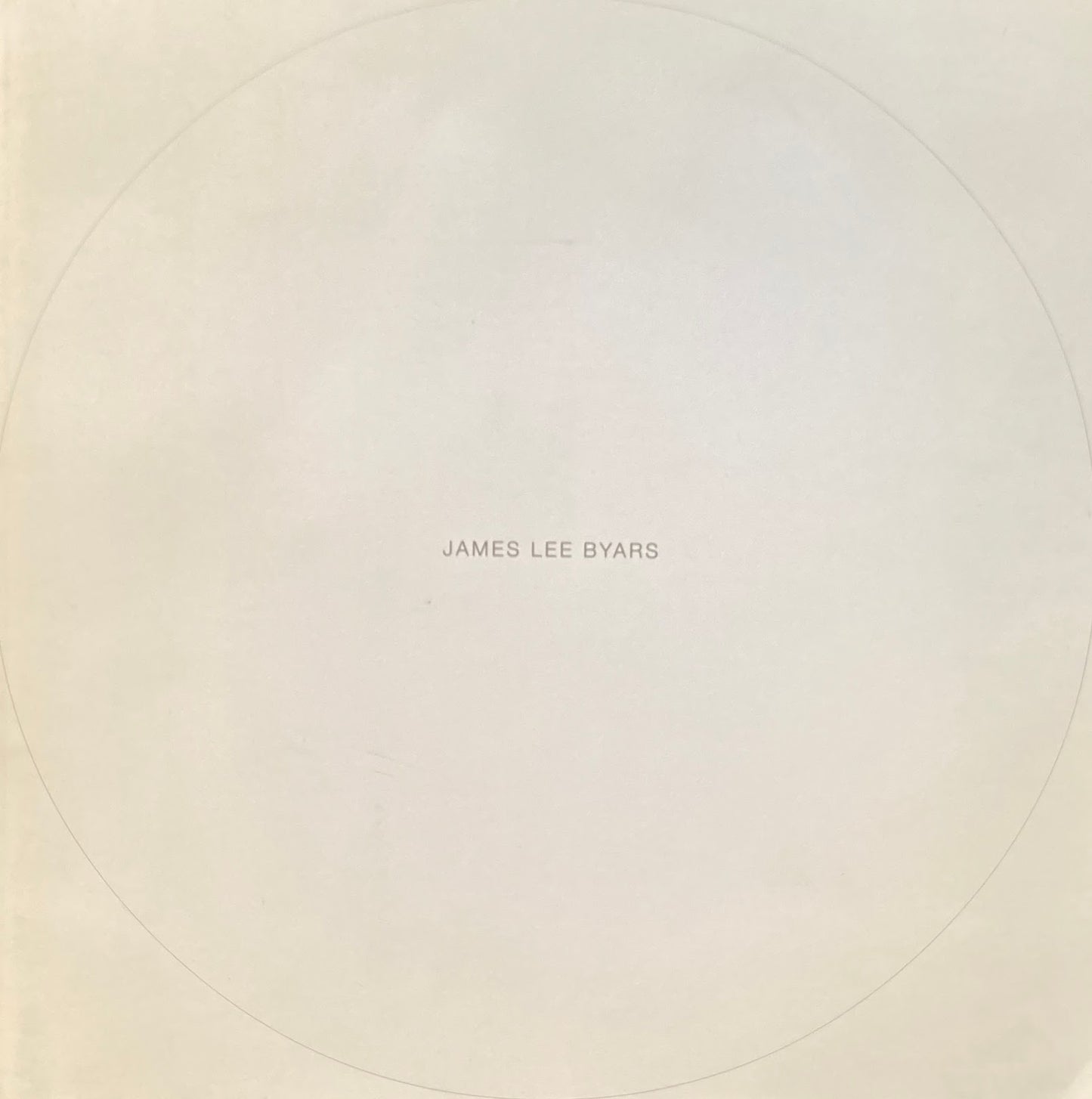 The Treasures of James Lee Byars ジェームス・リー・バイヤース 2000