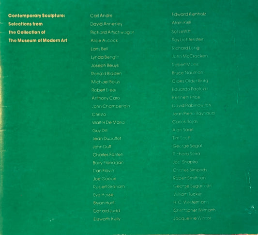 Contemporary Sculpture:Selections from the Collection of The Museum of Modern Art