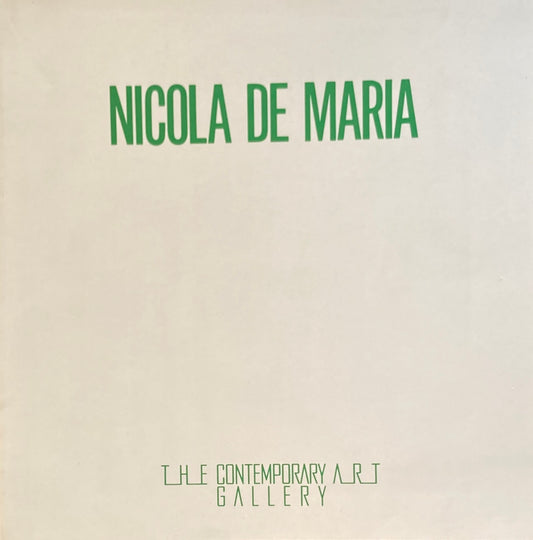 NICOLA DE MARIA 1988 ニコラ・デ・マリア 西武池袋