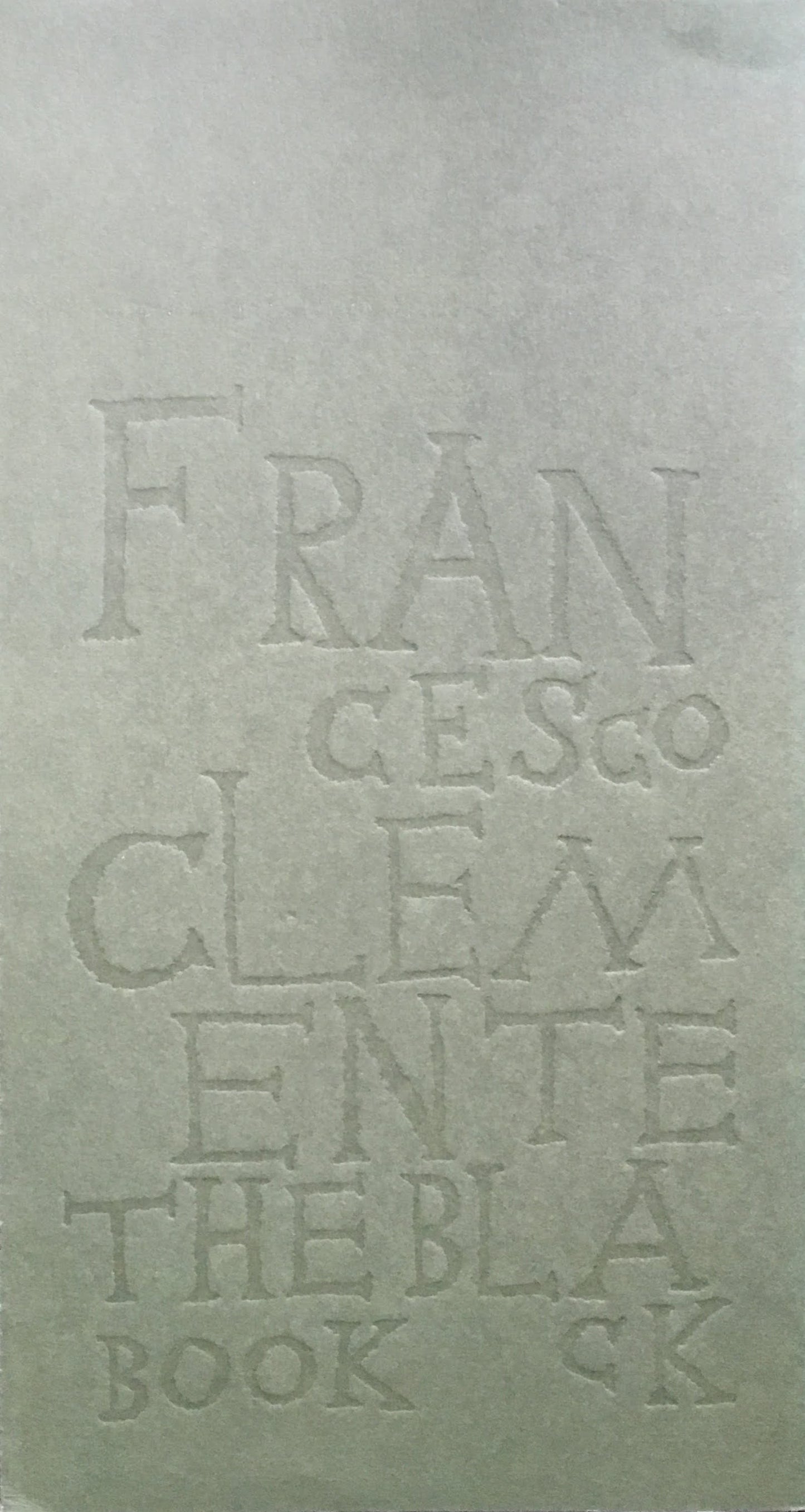 The Black Book Fracesco Clemente フランチェスコ・クレメンテ