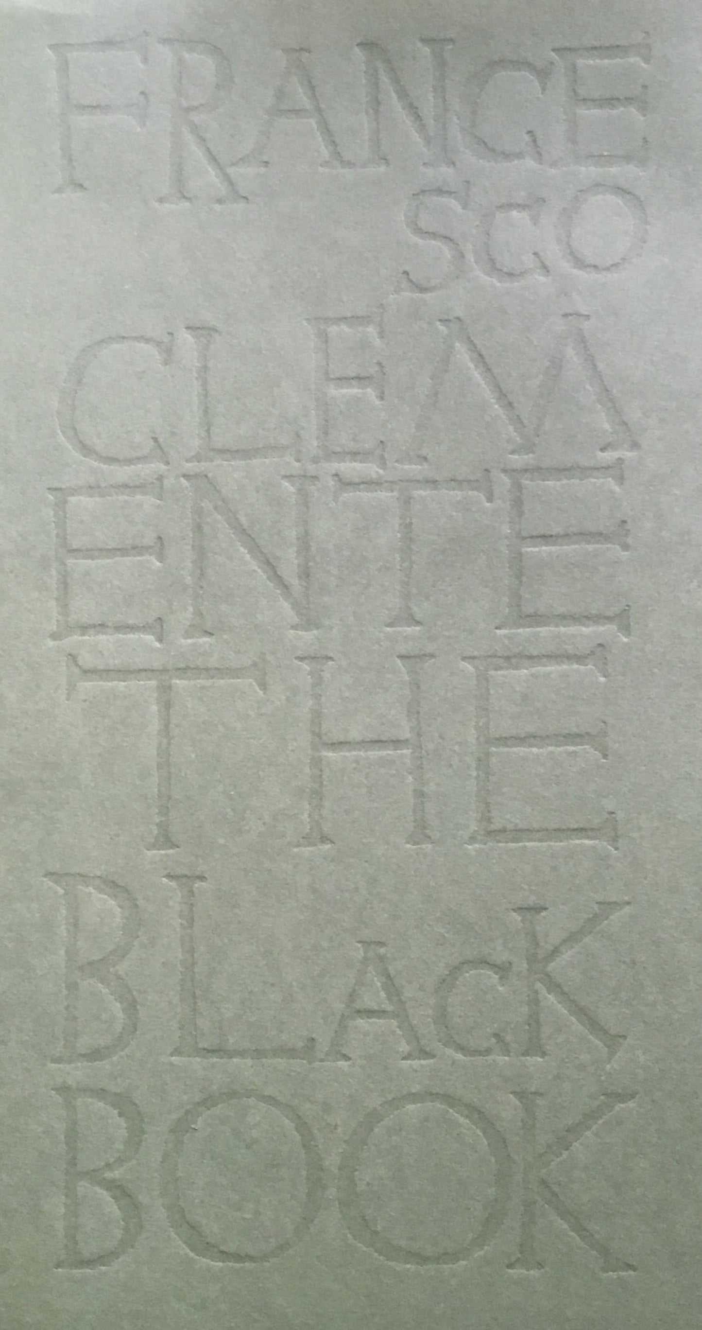 The Black Book Fracesco Clemente フランチェスコ・クレメンテ