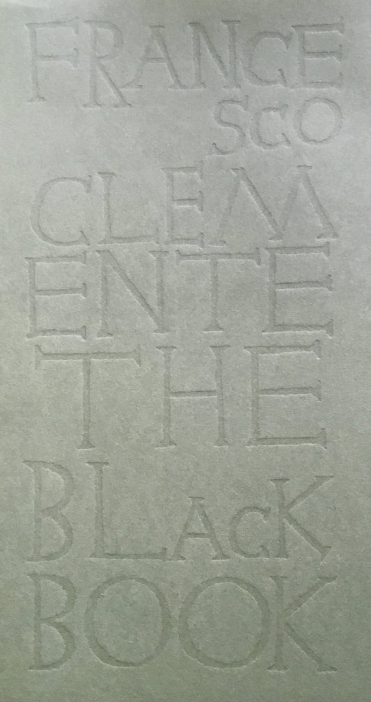 The Black Book Fracesco Clemente フランチェスコ・クレメンテ