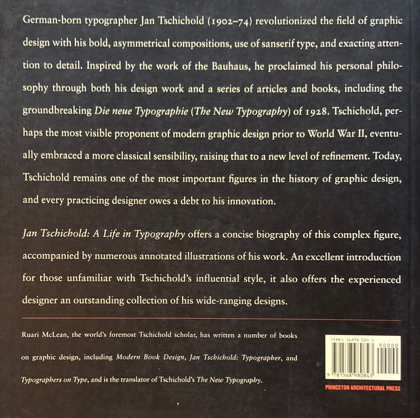 Jan Tschichold A Life in Typography ヤン・チヒョルト