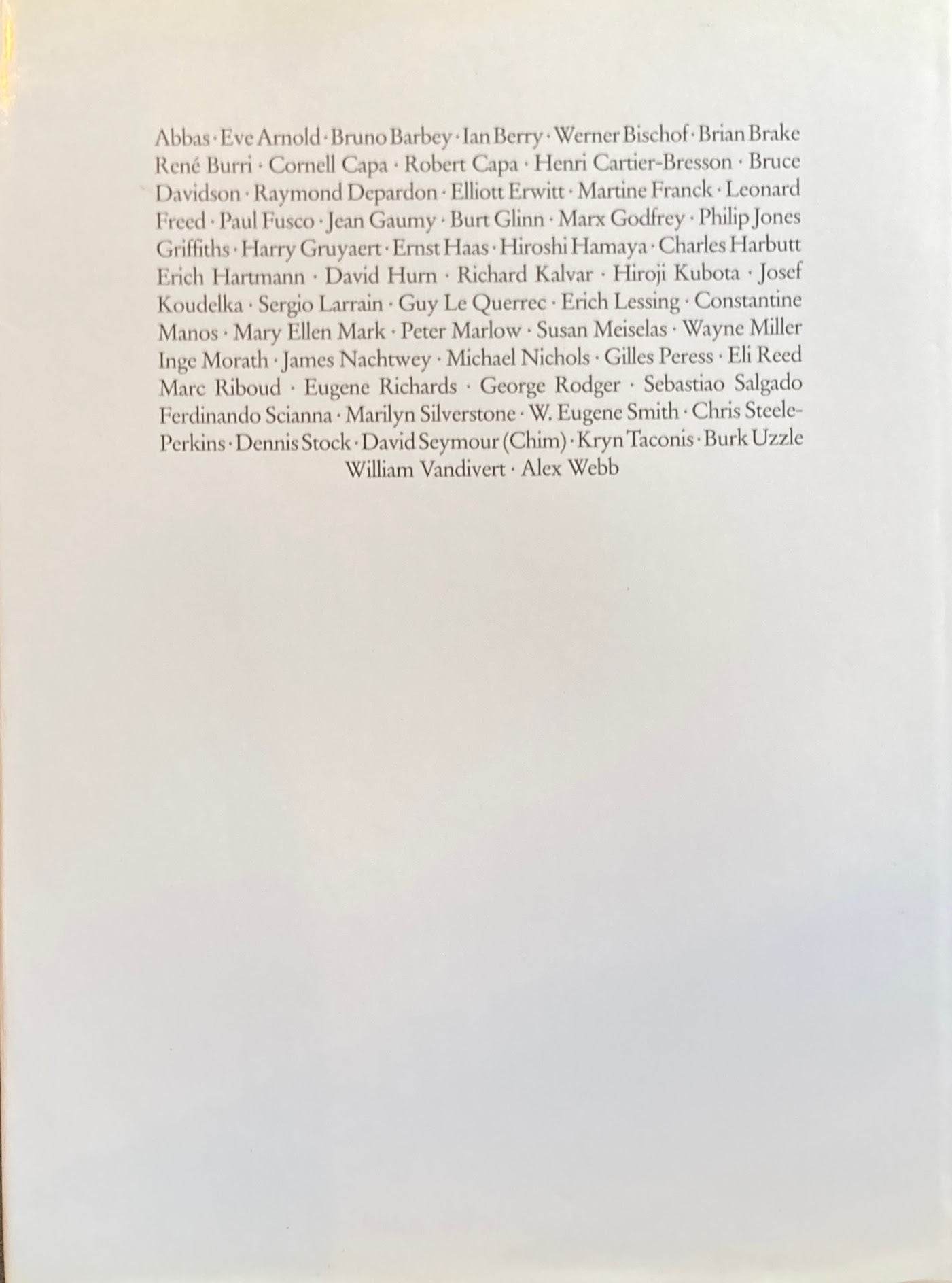 Zeitblende Fuenf Jahrzehnte MAGNUM Photographie