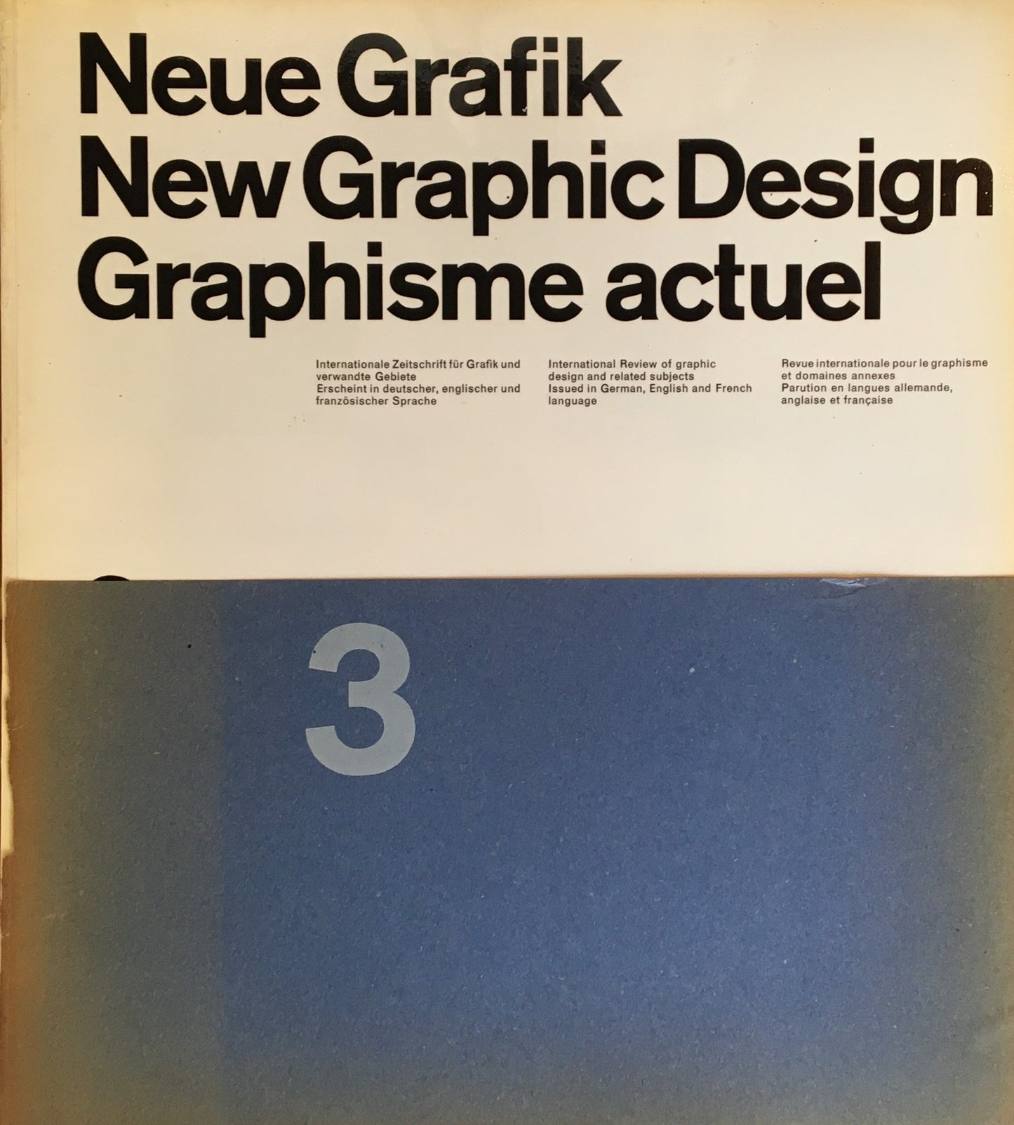 Neue Grafik/New Graphic Design/Graphisme actuel no.3
