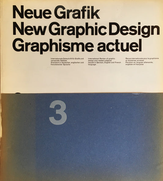 Neue Grafik/New Graphic Design/Graphisme actuel  no.３