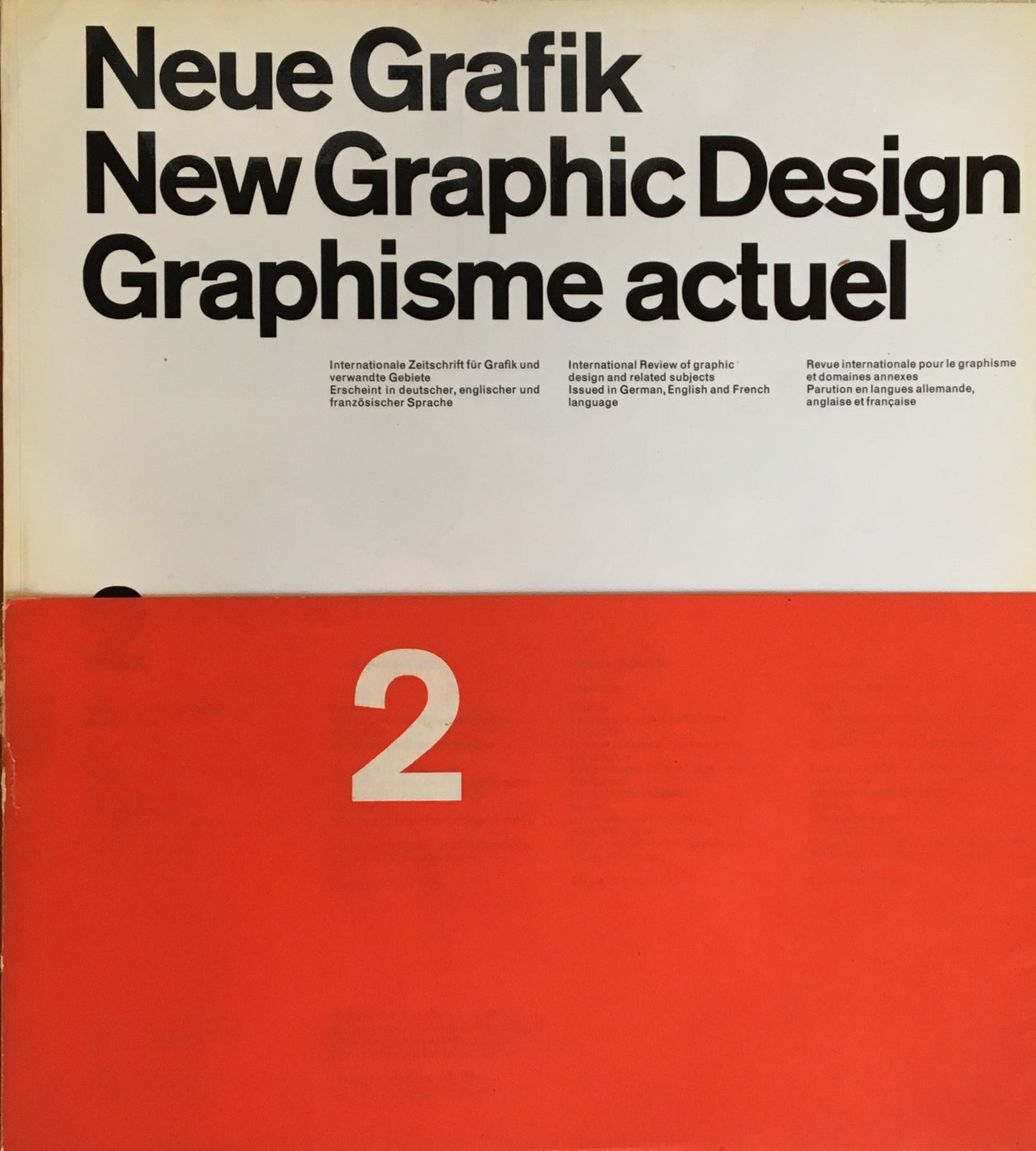 Neue Grafik/New Graphic Design/Graphisme actuel no.2