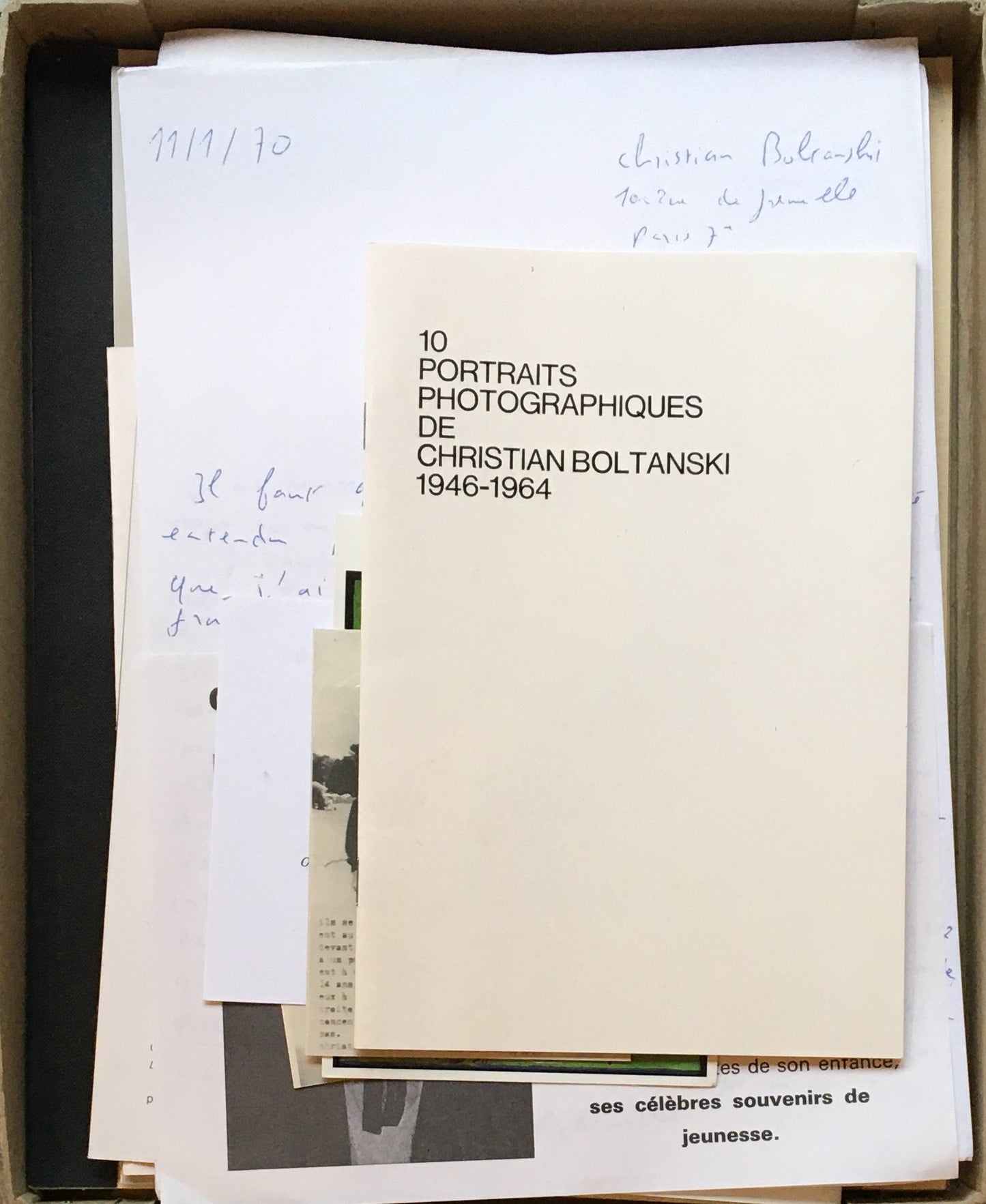 RECONSTITUTION Christian Boltanski クリスチャン・ボルタンスキー 英語・オランダ語版