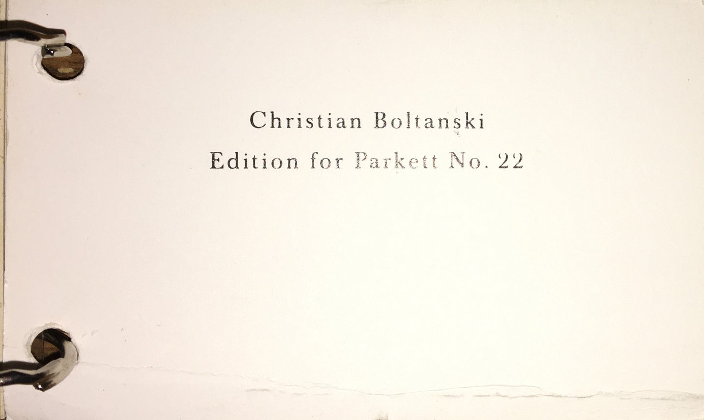EL CASO CHRISTIANBOLTANSKI edition for parkett