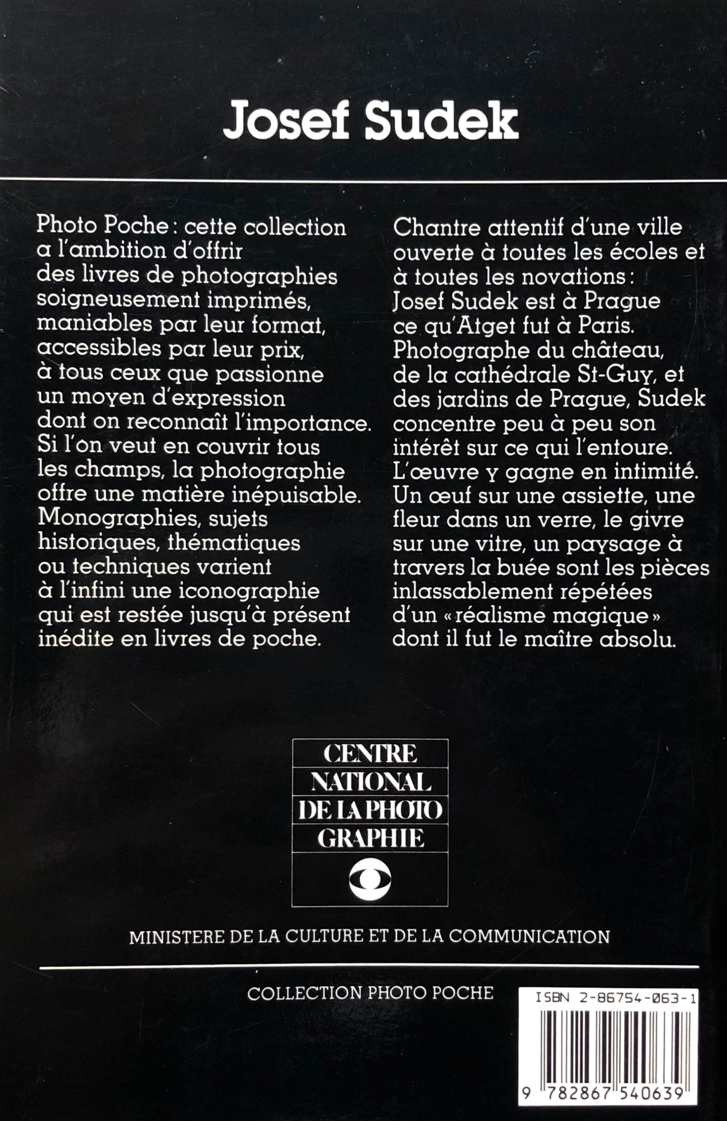 Josef Sudek Photo Poche 44 ヨゼフ・スデック