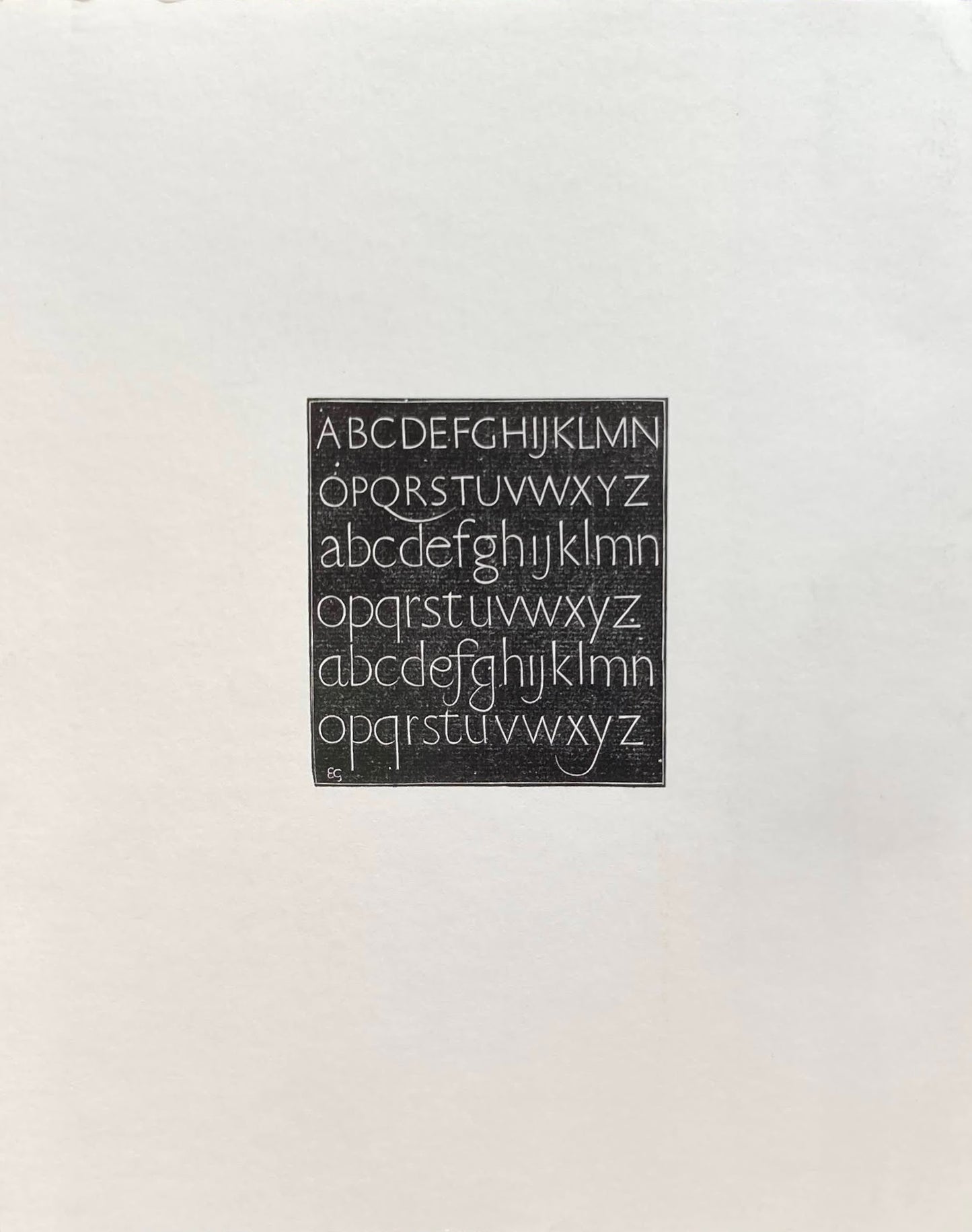 エリック・ギルのタイポグラフィ 文字の芸術