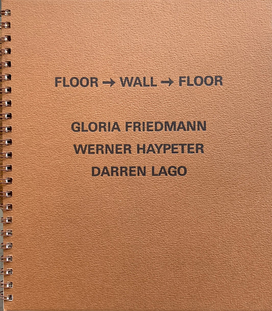 FLOOR WALL FLOOR  Gloria Friedmann  Werner Haypeter  Darren Lago