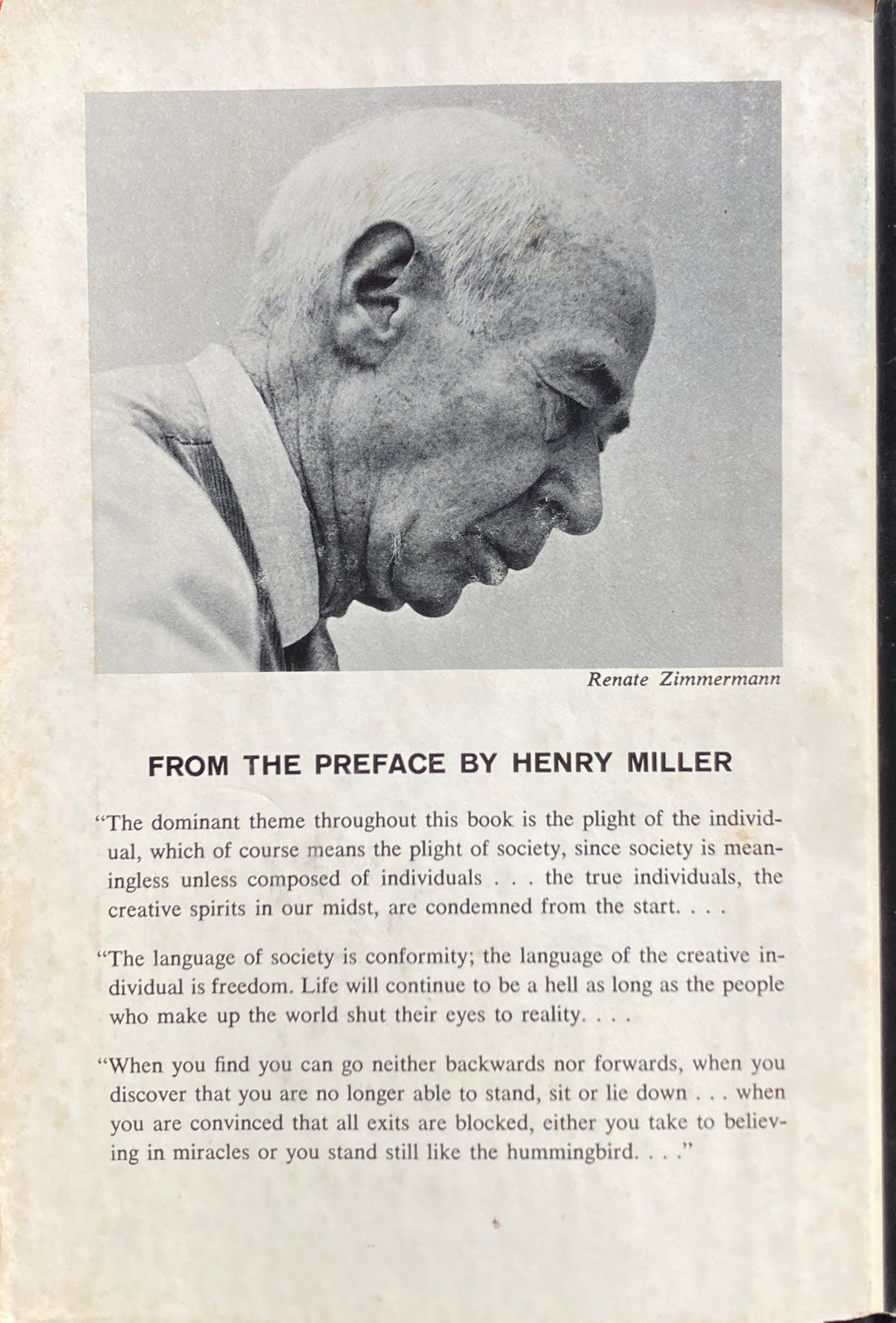 Stand Still Like the Hummingbird Henry Miller ヘンリー・ミラー New Directions Book