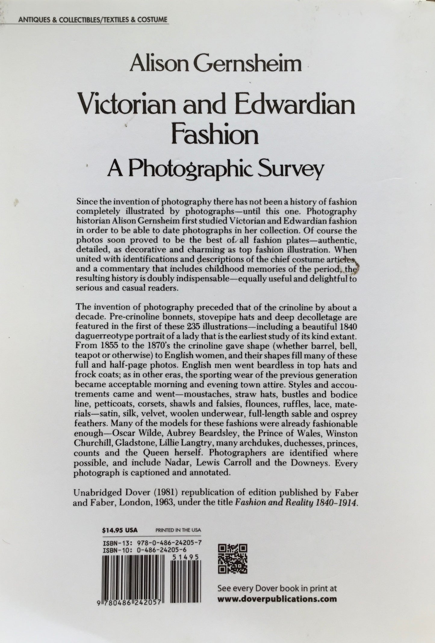 Victorian and Edwardian A Photographic Survey Vlison Gernsheim