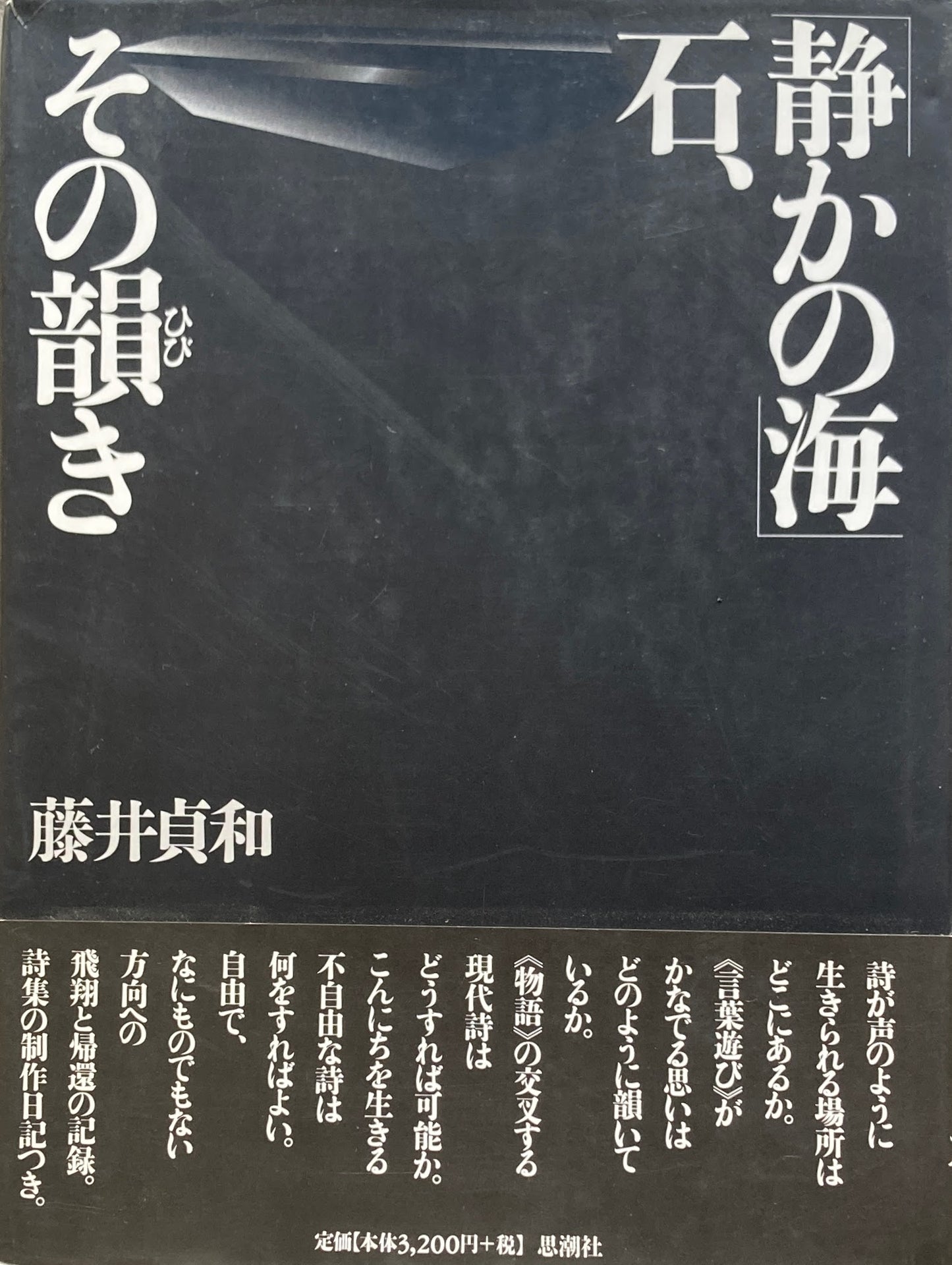 「静かの海」石、その韻き (ひびき) 藤井貞和