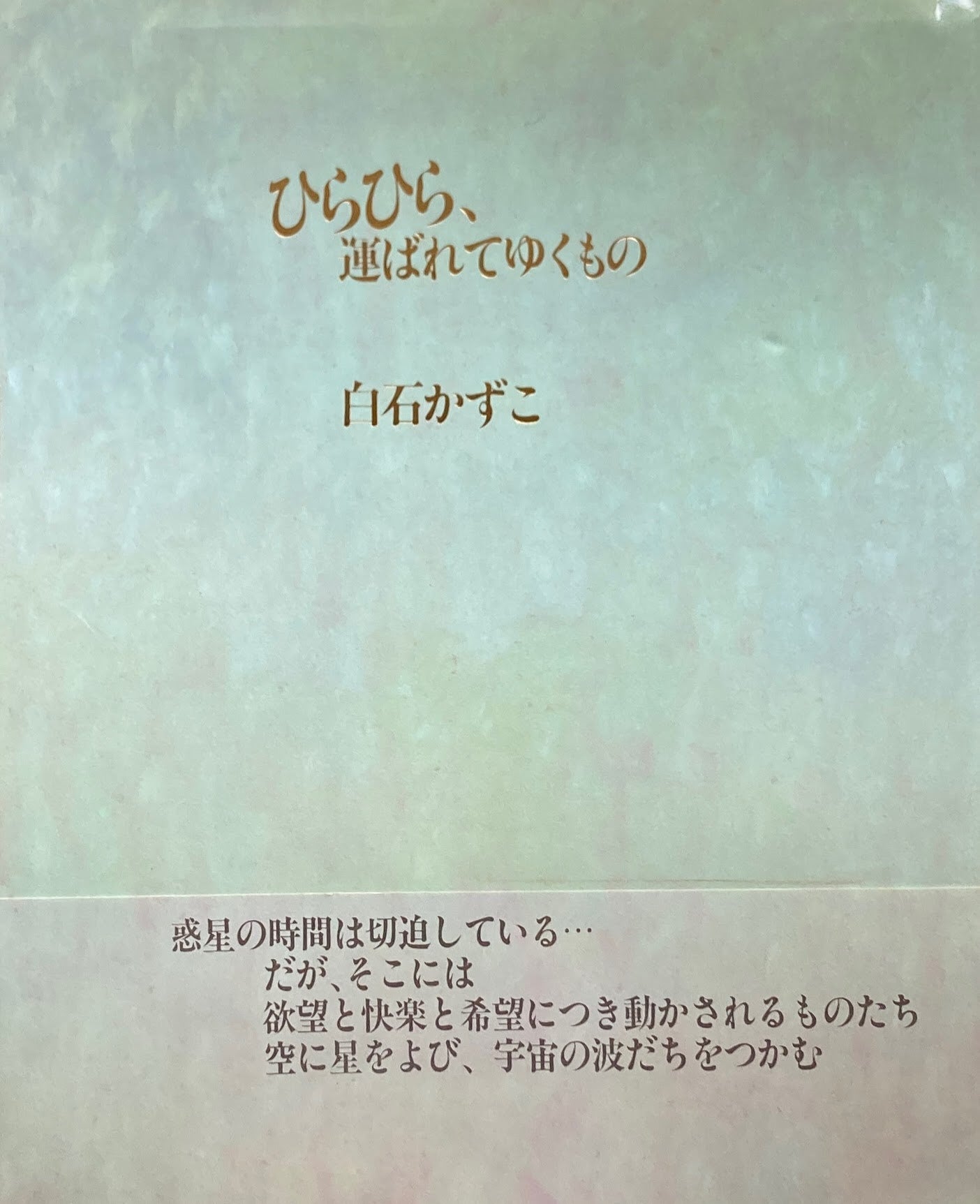 ひらひら、運ばれてゆくもの 白石かずこ