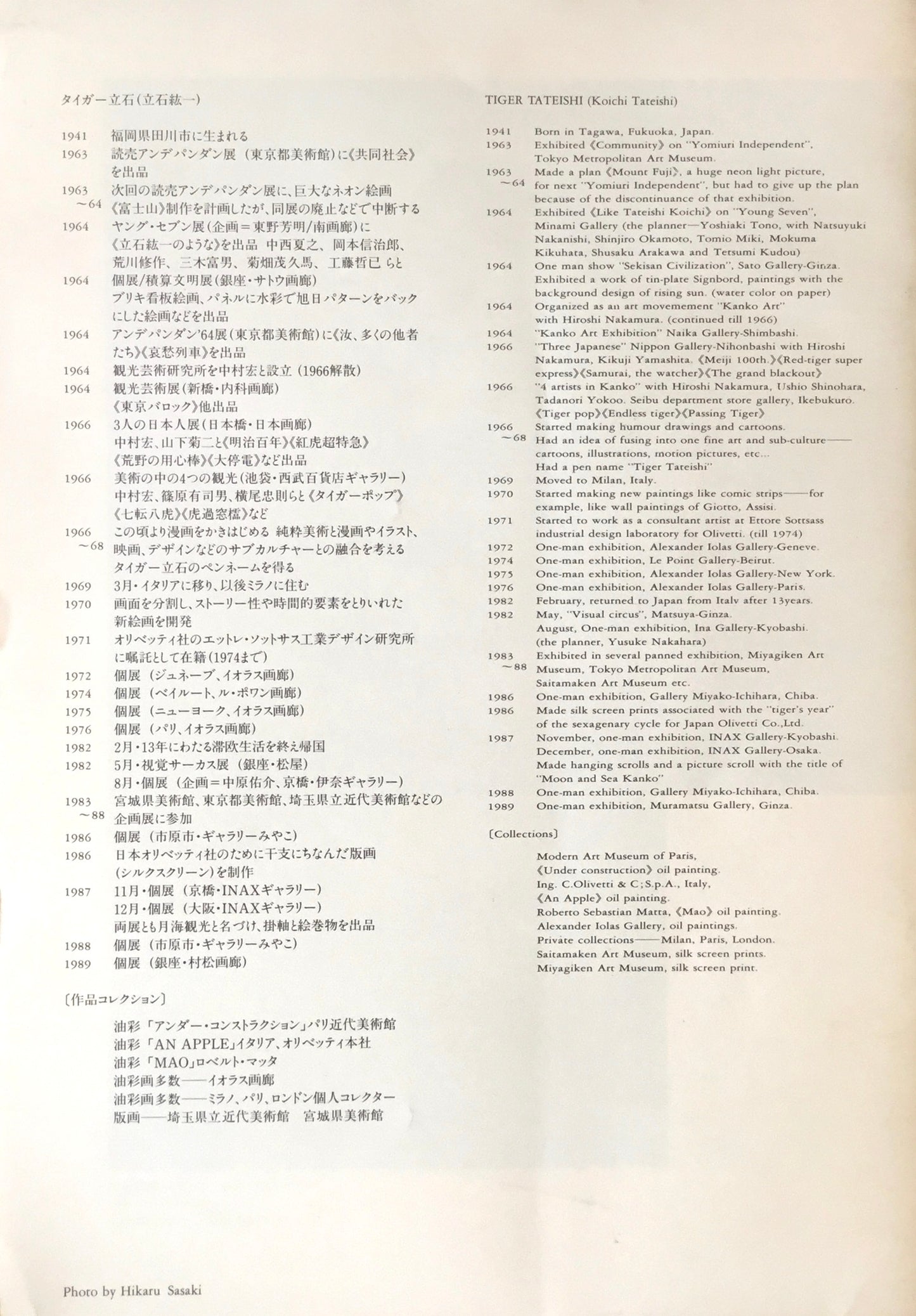 タイガー立石展 1963-66年立石紘一の展開 村松画廊