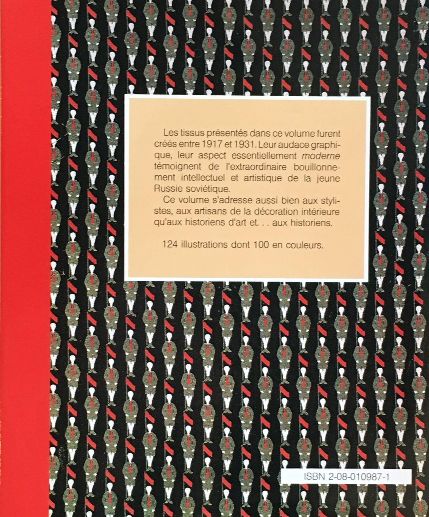 TEXTILES REVOLUTIONNAIRES SOVIETIQUES arts et metiers graphiques I. Yassinskaia