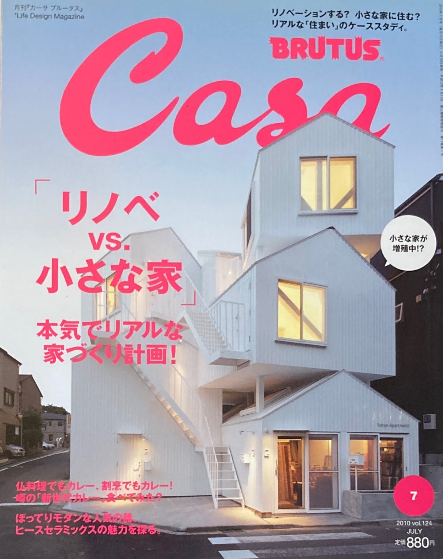 Casa BRUTUS カーサブルータス 2010年7月号 VOL.124 リノベ vs 小さな家