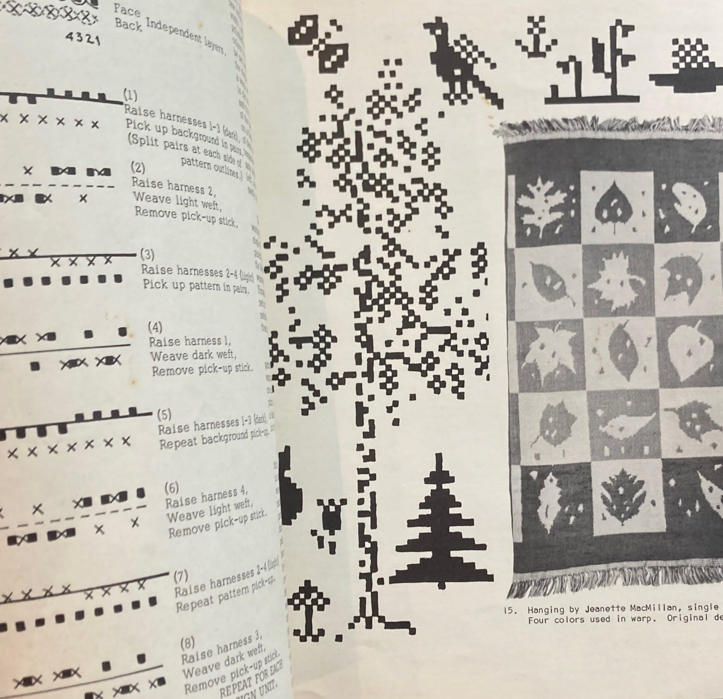 The Double Weave Plain and Patterned Harriet Tidball Shuttle Craft Monograph One 1960 Portfolio edition付き 2冊