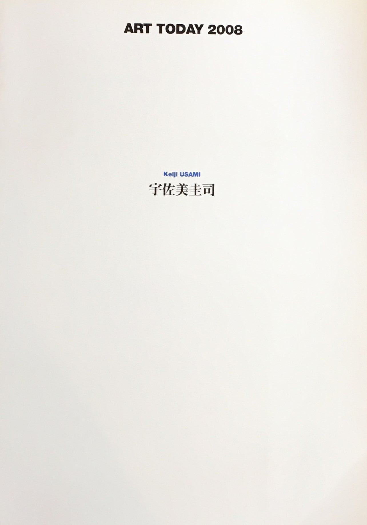 宇佐美圭司展「還元」から「大洪水」へ ART TODAY 2008