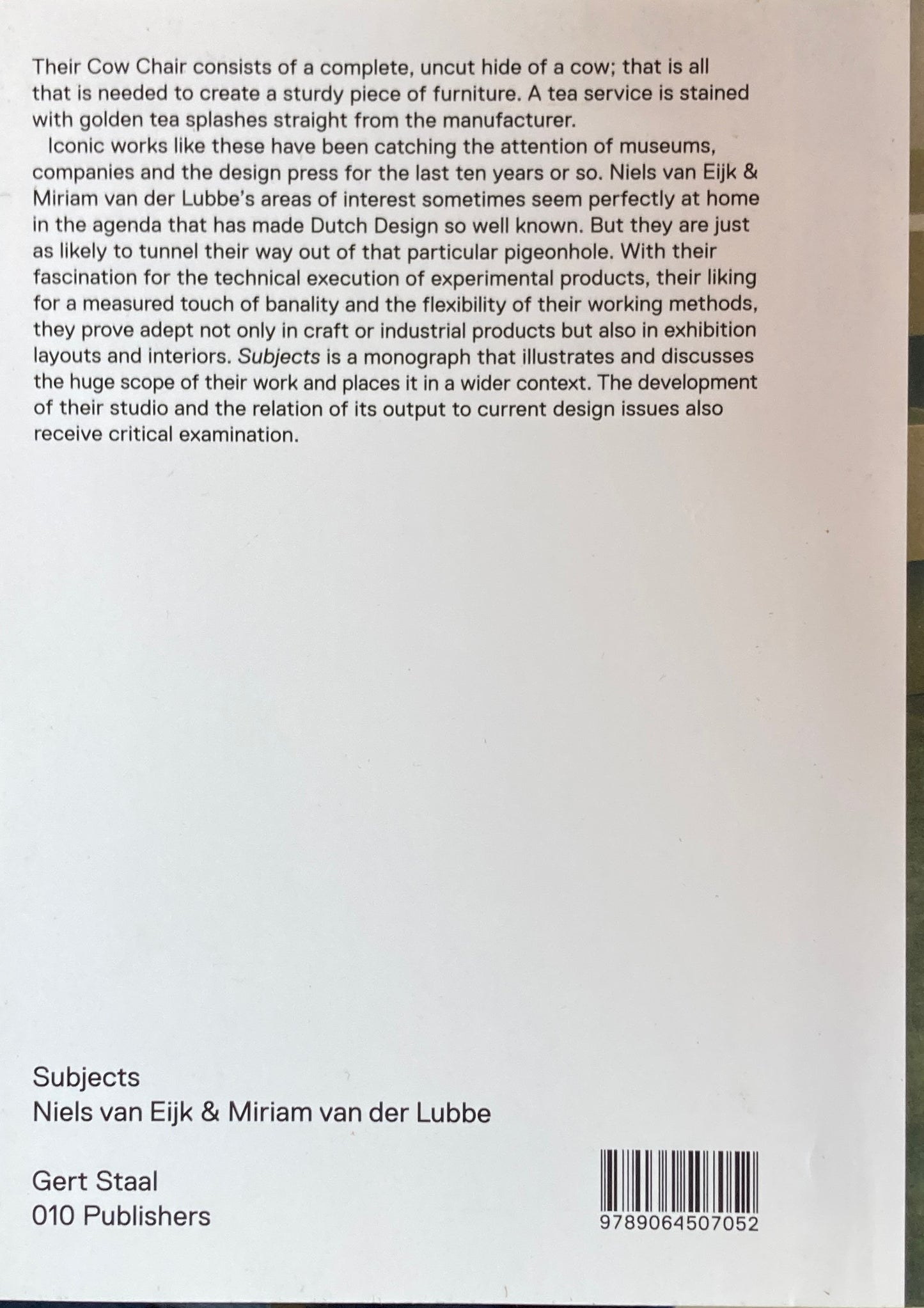 Subjects Niels van Eijk & Miriam van Lubbe