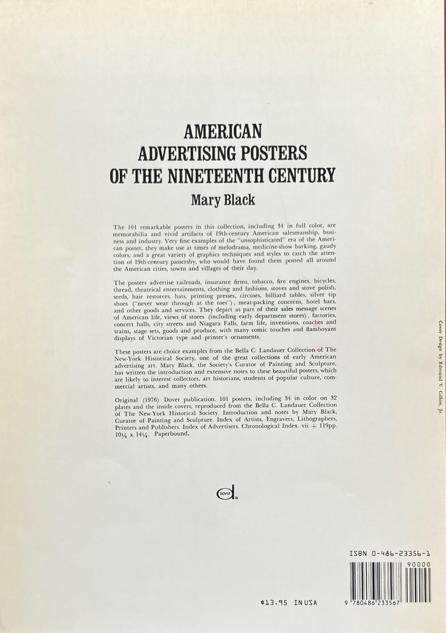 American Advertising Posters of the Nineteenth Century Dover