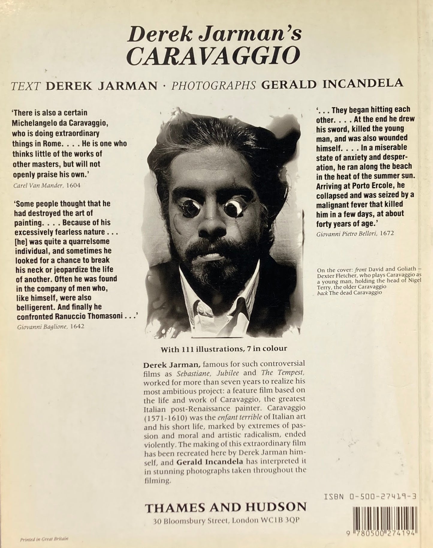 Derek Jarman's Caravaggio デレク・ジャーマン