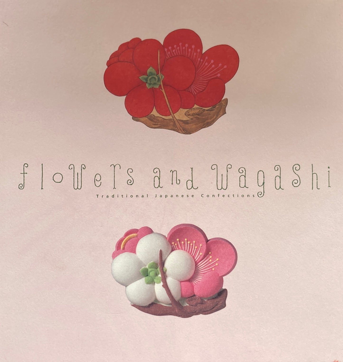 flowers and wagashi 虎屋 TORAYA
