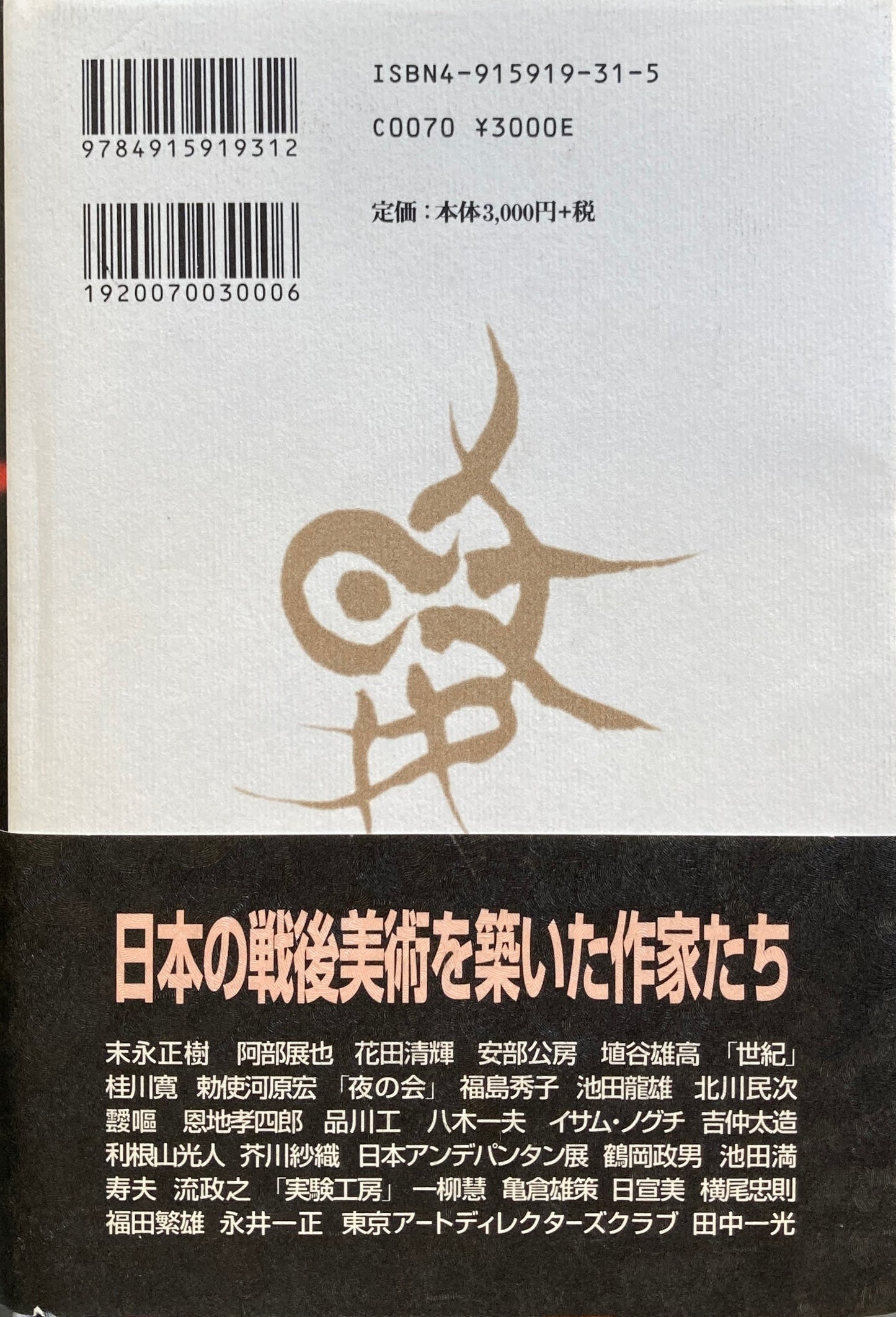 日本の前衛 1945‐1999 瀬木慎一