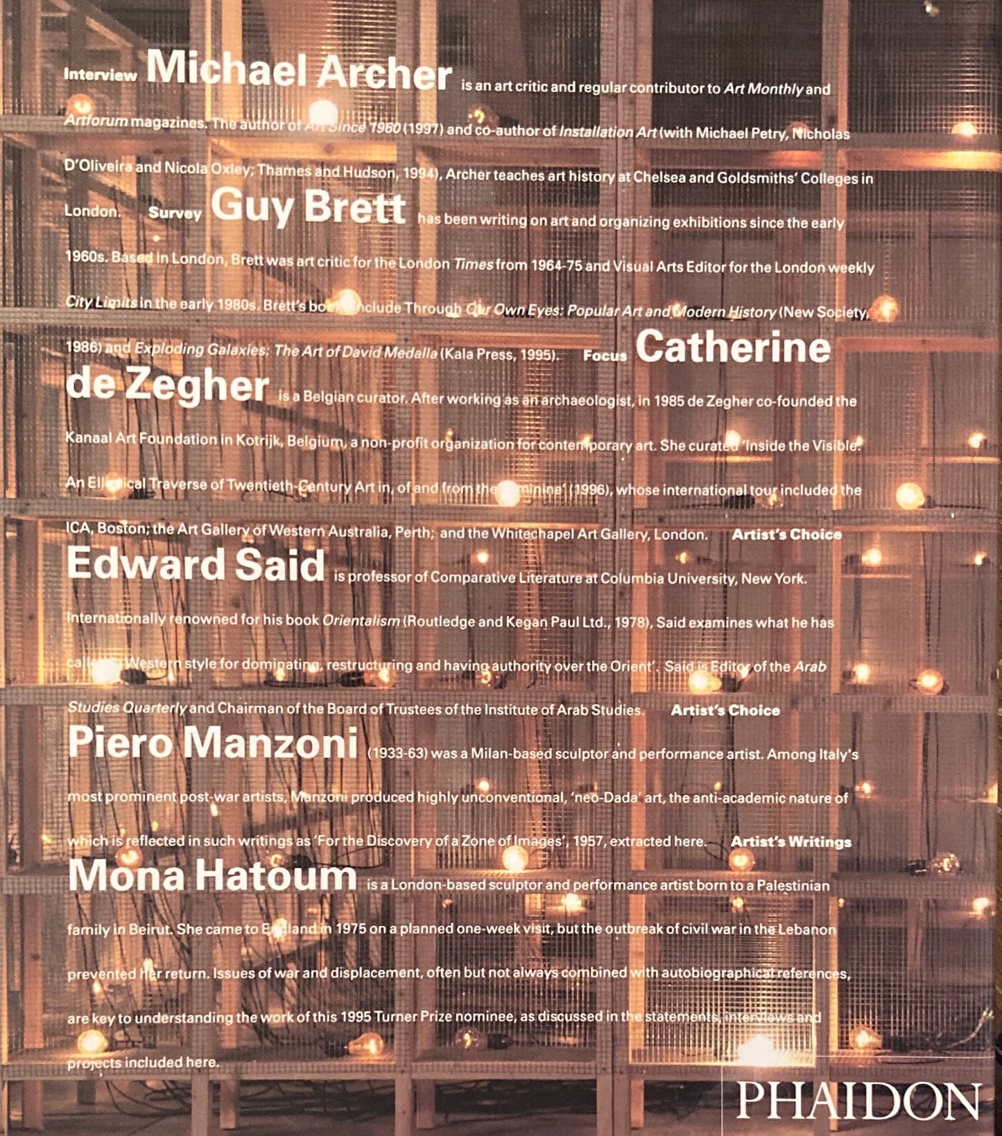 Mona Hatoum モナ・ハトゥム Phaidon Contemporary Artist Series