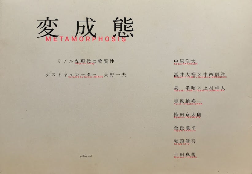 変成態 リアルな現代の物質性 天野一夫 gallery αM