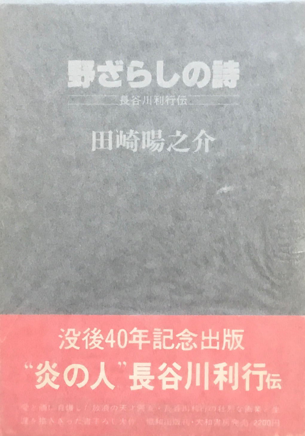 野ざらしの詩 長谷川利行伝 田崎陽之介