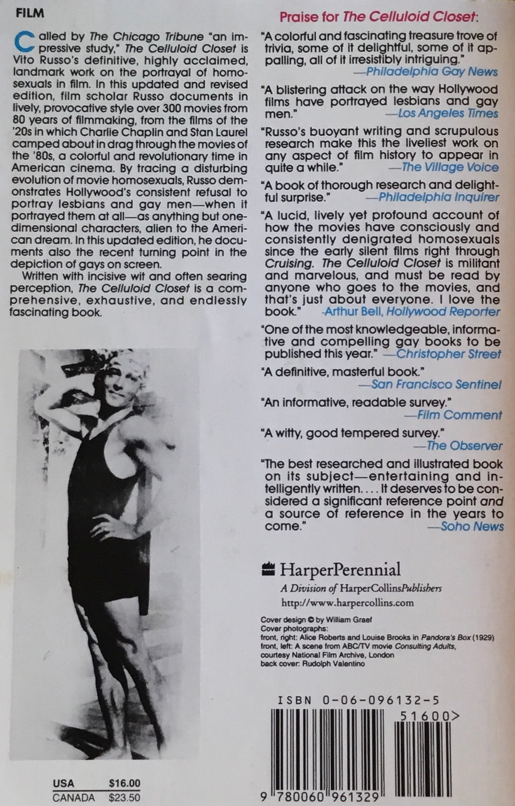 The Celluloid Closet Revised Edition Vito Russo